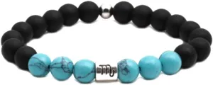 Zodiac Signs Scorpio Birthday Bracelet Women Black Wristband Lucky Friendship Bracelet Constellation Bracelet Christmas Jewelry Gifts